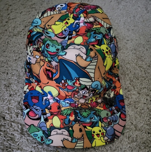 Pokemon One Size Print All-over Snap Back Adjustable Hat - Picture 3 of 3